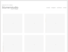 Tablet Screenshot of blumenstudio.ca